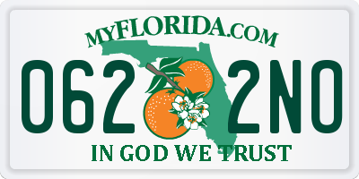 FL license plate 0622NO