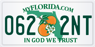 FL license plate 0622NT