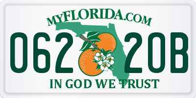 FL license plate 0622OB
