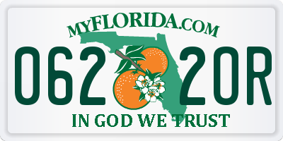 FL license plate 0622OR