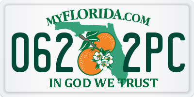 FL license plate 0622PC