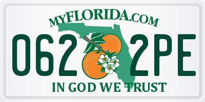 FL license plate 0622PE