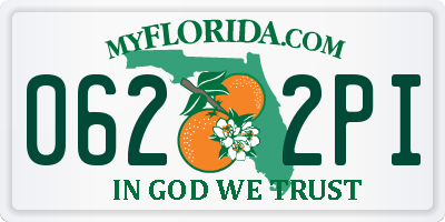 FL license plate 0622PI