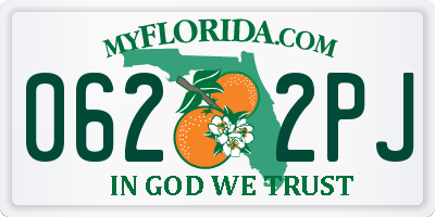 FL license plate 0622PJ