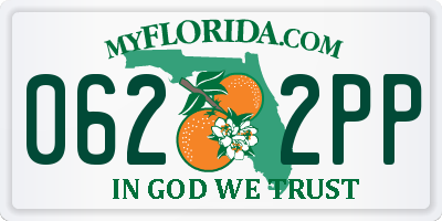 FL license plate 0622PP