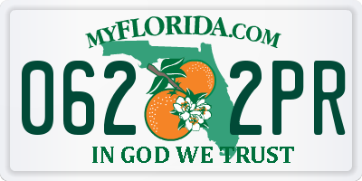 FL license plate 0622PR