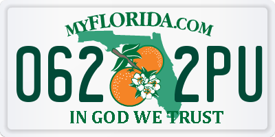 FL license plate 0622PU