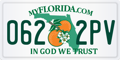 FL license plate 0622PV