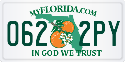 FL license plate 0622PY