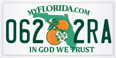FL license plate 0622RA