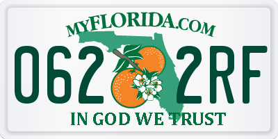 FL license plate 0622RF