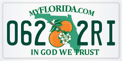 FL license plate 0622RI