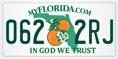 FL license plate 0622RJ