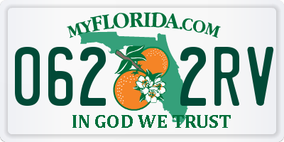 FL license plate 0622RV