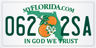 FL license plate 0622SA