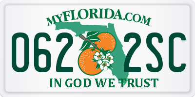 FL license plate 0622SC