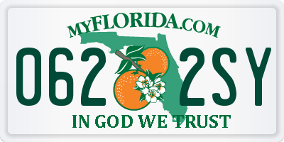 FL license plate 0622SY