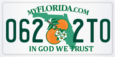 FL license plate 0622TO