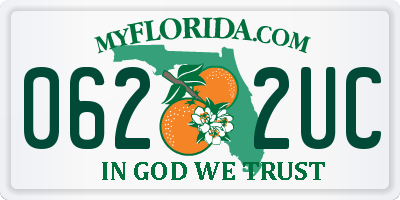 FL license plate 0622UC