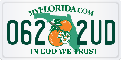 FL license plate 0622UD