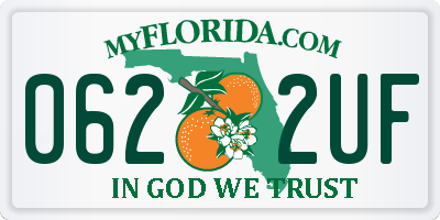 FL license plate 0622UF