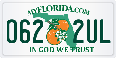 FL license plate 0622UL