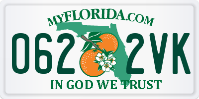 FL license plate 0622VK