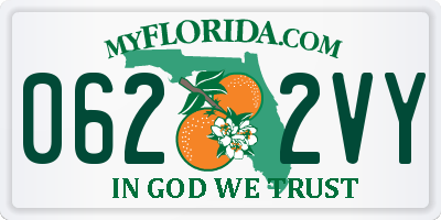 FL license plate 0622VY