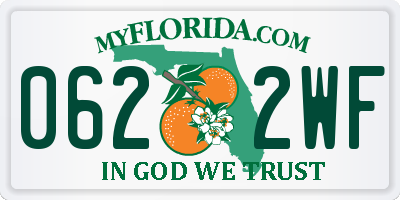 FL license plate 0622WF