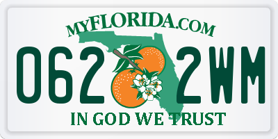 FL license plate 0622WM