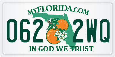 FL license plate 0622WQ