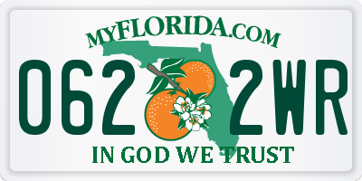 FL license plate 0622WR