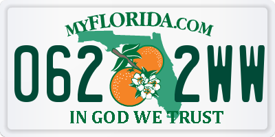 FL license plate 0622WW