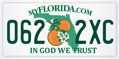 FL license plate 0622XC