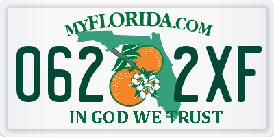 FL license plate 0622XF