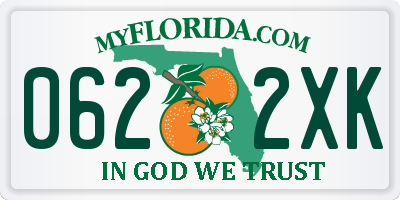 FL license plate 0622XK