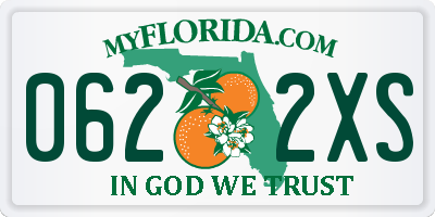 FL license plate 0622XS