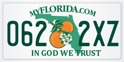 FL license plate 0622XZ