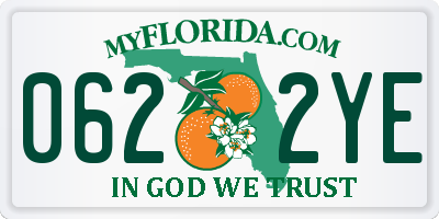 FL license plate 0622YE