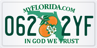 FL license plate 0622YF