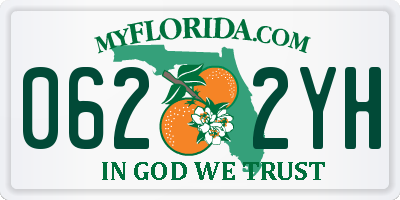 FL license plate 0622YH