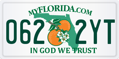 FL license plate 0622YT