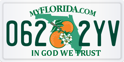 FL license plate 0622YV