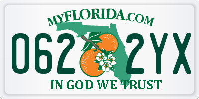 FL license plate 0622YX