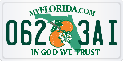 FL license plate 0623AI