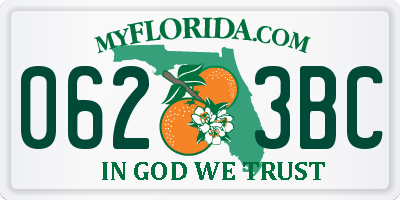FL license plate 0623BC