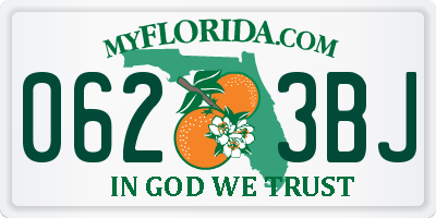 FL license plate 0623BJ