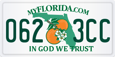 FL license plate 0623CC