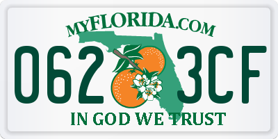 FL license plate 0623CF
