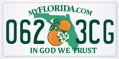 FL license plate 0623CG